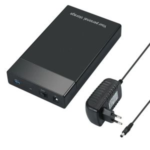 Kapsling USB 3.0 till SATA III 2,5 tum 3,5 tum hårddisk 6 Gbps Extern kapsling HD SSD HDD -fodral för 2,5 