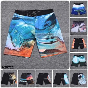 Board Shorts Beach Bermuda Quickdrying Waterproof Stamping 1 Pockets Multicolor A2 240328