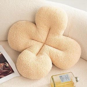 Pillow Four-Leaf Shape Plush Throw Back Rest Soft And Comfortable Home Bedroom Shop Decors
