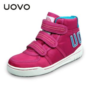 Sneakers UOVO Autumn Winter Children's Casual Shoes Girls Sneakers MidCut Fashion Kids School Footwear Size #2838