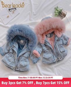 Bear Leader Children Winter Warm Parkas 2020 New Fashion Denim Outerwear Hoodies Jackets Girls Thick Clothing Coats 2 6 Years6185828