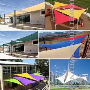 High-Quality Blackish Green Garden Yard Triangular Sun Shelter Patio Canopy Garden Sun Shade Awning Amusement Park Sunshade Sail