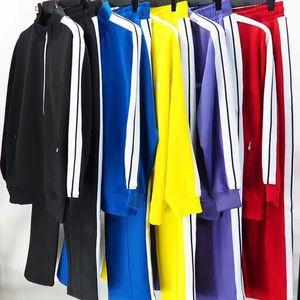 Designer Palms da uomo tracce giacche con cerniera e pantaloni sportivi set di tute set designer Angels Woman Letter Tracksuitsuit Jogger Leisure Trousers Track Suit