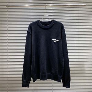 Mens tröja Vinter Jacquard Knitting Designer Wool Sweaters Crew Neck Sweatshirt Långärmad Pullover Coat Luxury Knitshirt #34