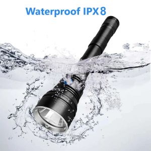 New XHP190 Upgrade Diving Flashlight High Powerful Underwater XHP90 Led Flash light Scuba Diving Torch IPX8 Waterproof Hand Lamp