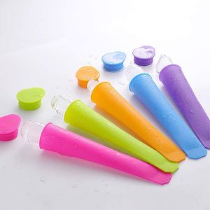 6pc Summer Girsicle Lollypop set stampo Silicone Fai da gelato fai da te Mortore di ghiaccioli Ice Lolly Ice Cube Stampo Strumento