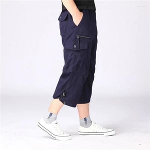Men's Pants German Fashion Cropped Multi-Pocket Camouflage Workwear