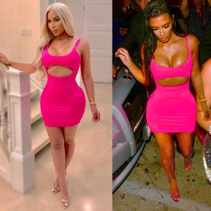 Kobiety Sexy Bodycon Party Sukienki Bandaż Jumper Modna Serce Hollow Rose Rose Rose Rose Rose Rose Backless Club Slim Mini Dress2226585