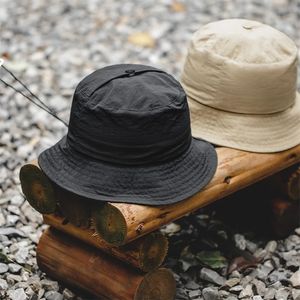 Maden Outdoor Dualuse Bucket Hat for Men Travel Summer Travel Beach Sun Cap Getaway Lightweight Big Size Fishermans Hat240410