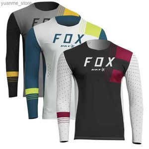 Cycling Shirts Tops Mens Downhill Jersey BAT Motocross T-Shirt Cross Enduro Jersey Quick-Dry Cycling Jersey Camisas Ciclismo Y240410