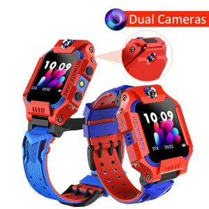 Watches Z6 Children Children SMART Titta på IP67 Deep Waterproof 2G Sim Card LBS Tracker Camera SOS Call Location påminnelse Antilost PK Q50 Q12