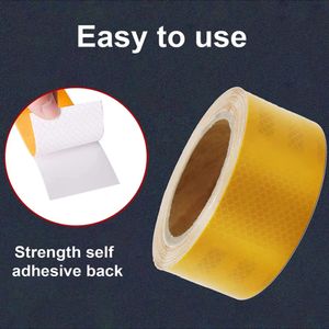 5CMX10M/Roll Safety Mark Reflective Tape Stickers Car-Styling Self Adhesive Warning Tape Automobiles Motorcykel Reflective Film