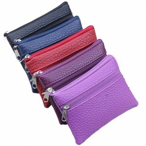 fi Leather Coin Purse Women Small Wallet Change Purses Mini Zipper Mey Bags Children's Pocket Wallets Key Holder o9li#