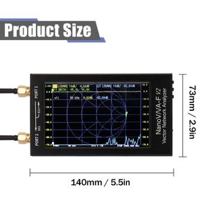 NANOVNA-F V2 4,3 tum IPS LCD Display Vector Network Analyzer S-A-A-2 Antenna Analyzer Short Wave HF VHF UHF