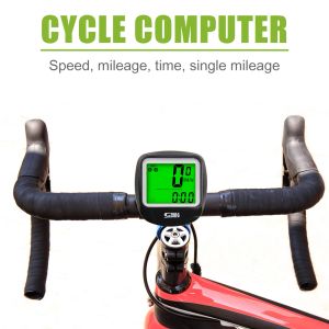 SUNDING MTB Bike Wired Computer Speedometer Bicycle Digital LCD Display Odometer Waterproof Cycling Stopwatch with Backlight