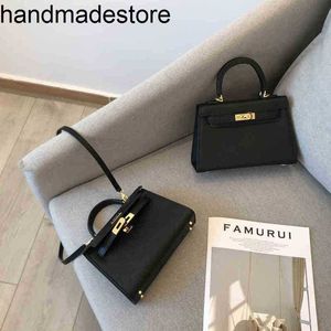 Handbags Leather Kl Designer High Quality Womens Bag Black Palm Second Generation Mini Bag