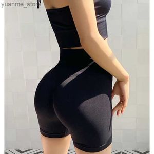 Yoga kläder Yoga Shorts Women Fitness Shorts Running Cycling Shorts Breattable Sports Short Leggings High midje Hip Lift Workout Gym Shorts Y240410Y9JH