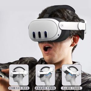 3 timmar varmt! VARM! Topp Nya 6000 mAh 3a Inre batteri för Meta Quest3 Head Wear Abs Elite Oculus Quest 3 Laddar pannband VR -tillbehör