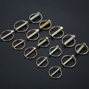 M4.5-M11 Stål Heavy Duty Boat Lynch Pin Tractor Trailer Trucks Pin Ring Clips For Farm Trailers Trucks Mowers 10/5/2 PCS