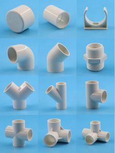5pcs PVC Water Supply Pipe Fittings PVC Straight/Elbow/Tee Connectors 3/4/5/6 Ways Pipe PVC Pipe Connectors Fittings