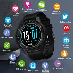 Opaski na rękę 696 Nowy moda F17 Smart Watch Full Circle Full Touch Screen Smartwatch Men IP68PROOF Fitness Tracker Sport Smart Branslet