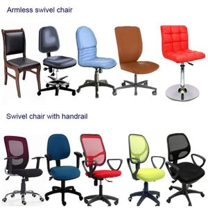 Office Gamer Chair Cover Slipcover Fåtöljskydd Stretch Seat Jacquard avtagbar datorfodral Gaming Multicolor Washable