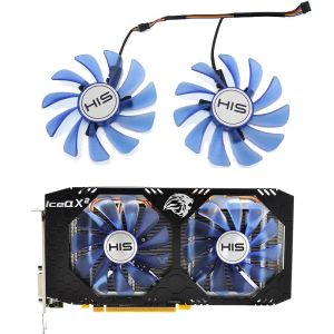 Pads New HIS RX 470 480 570 580 590 IceQX2 OC graphics card cooling fan 87MM 95MM CF9010H12S FDC10U12S9C