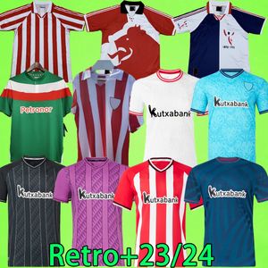 23/24 Maglie da calcio Athletic Bilbao 1984 Retro 95 96 97 98 Berenguer 2023 2024 Muniain Williams Shirt da calcio Raul Garcia Villalibre Sancet Gk Unai Simon Gorgekeeper.