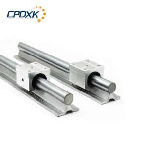 2PCS Linear Guide Rail SBR12 / SBR16 / SBR20 L1000MM+ 4PCS SBR12 / 16 / 20UU Blocos de rolamento linear para CNC Parte