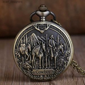 Orologi tascabili Vintage Steampunk Pocket Mens Collection Military Quartz FOB ES Fashion Pendant Gifts con catena Y240410