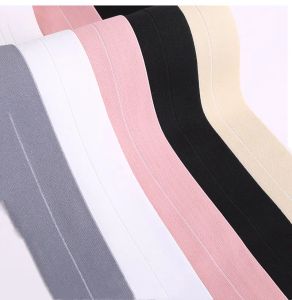 6 cm vikta elastiska band över elastisk spandex satin gummiband underkläder kant midje elastiskt band slipsar klädtillbehör 1m