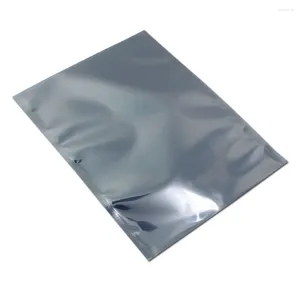 Aufbewahrungstaschen 600pcs/Lot 14 20 cm ESD Antistatic Top Open Static-Free Antistatic Bag Plastik Verpackungspackung Beutel Poly