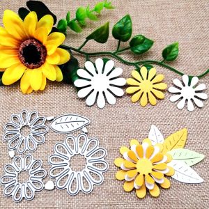 Blommor Metal Cutting Dies Stencil DIY Scrapbooking Album Paper Card Mall Q1FD