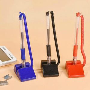 1 PC Desk Holder Fixed Gel Pen 0.5mm Counter Advertising Signature Office School Stationery Table