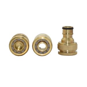 Brass 1/2 Inch Quick Waterstop Connector Car Wash Water Gun kit G1/2 G3/4 Garden Hose Copper Connector 1Set