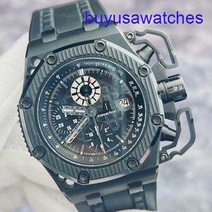 AP Movement Wrist Watch Royal Oak Offshore Series 26165 Limited Edition Black Ceramic Titanium Material Sällsynt och bra artikel