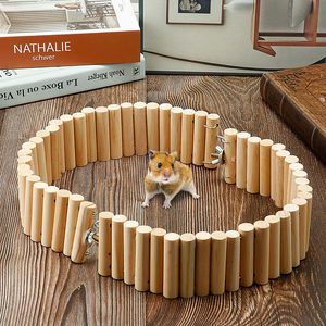 3 Size Bird Supplies Parrot Hamster My Neighbor Totoro Squirrel Branch Rainbow Hideout Golden Bear's Nest Arch Bridge Small Pet