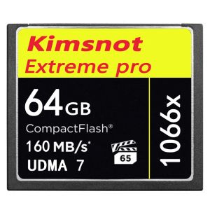 Cartões Kimsnot 160MB/S 64GB Compactflash Card 32 GB 128 GB 256 GB CF CF Flash Memory Card High Speed Udma7 1066x