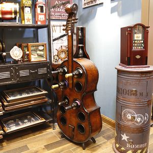 Европейский стиль скрипичный батончик столешница творческая винная стойка Большой винный хранение