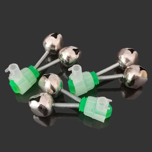 5-10pcs/lot Fishing Bite Alarms Fishing Rod Bell Rod Clamp Tip Clip Bells Ring Fishing Accessory Outdoor Night Fishing Light