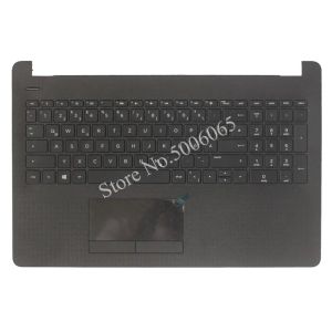 Teclado de laptop alemão Frames para HP 250 G6 255 G6 256 G6 258 G6 TPNC129 TPNC130 Com Palmrest Tampa superior sem toque