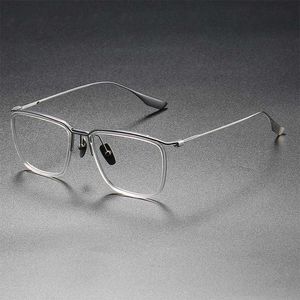 AA Solglasögon av Dita Myopia-glasögonen Dita med stilboxen Fashionabla Business Pure Titanium High-End Frame Mens and Womens Ultra Light Pure Titanium Frame