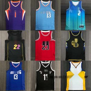 Jersey de basquete Curry George Booker James Durant TH Anniversary Special Edition D Laser Cursor