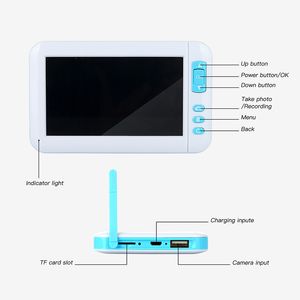 3,9 mm 4,3 tum 1080p HD -skärmkamera Otoskopio Digital Ear Monitor Earpick Ear Cleaner Screen Otoskop Endoskop Kamera