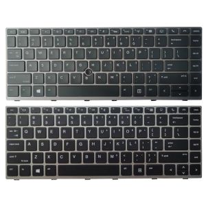 Tastiere Nuova tastiera per laptop USA per HP ZBook 14u G5 14U G6 Grey Frame L12375001 L15540001 SG87790XUA