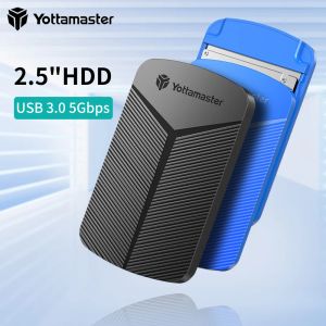 Muhafaza Yottamaster 2.5inch HDD Muhafaza SATA, USB 3.0 Adaptör Sabit Disk Kılıfı 6Gbps UASP Sabit Sürücü Muhafazası Windows Mac Linux