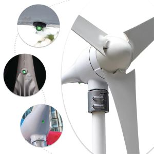 600W 12V 24V vindkraftverk generator 3 5 6 Blad Residential AC Hawt Wind Mill med gratis MPPT Controller laddningsindikator LED