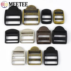 4Pcs Meetee 20/25/32mm Backpack Strap Buckles Tri-Glide Adjuster Webbing Slider Hook Clasp Belt Buckle Hardware Accessories