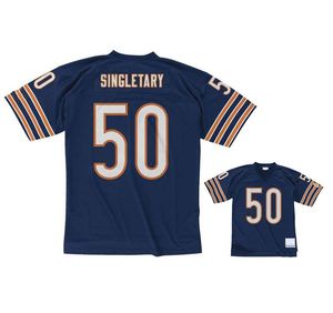 Stitched football Jerseys 50 Mike Singletary 1985 mesh Legacy Retired retro Classics Jersey Men women youth S-6XL