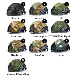 Taktyczna szybka pokrywka hełmowa polowanie na zewnątrz strzelanie do kasku wojskowe Airsoft Paintball Sports Camuflage Helmet Cover